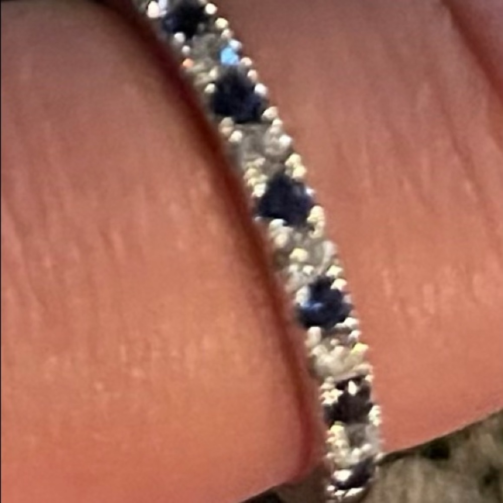 Simply Vera Vera Wang SapphireDiamond Band Ring